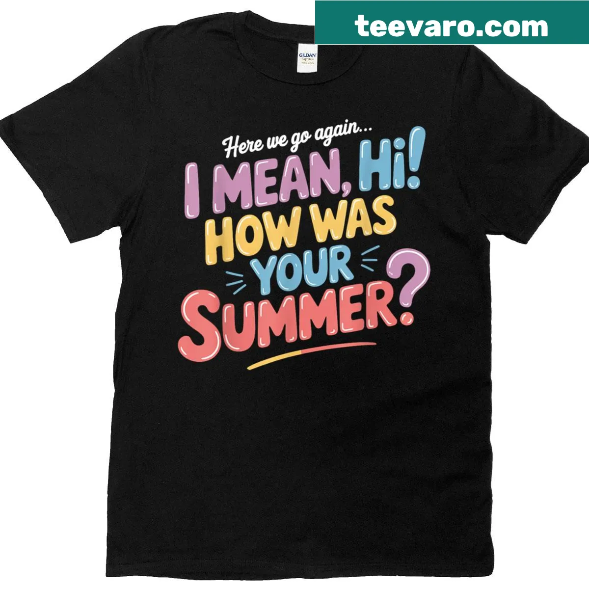 Funny teacher saying graphic on a casual t-shirt — on a men's t-shirt