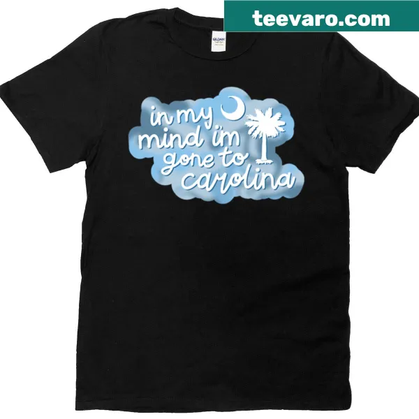 Typography t-shirt stating 'Gone To Carolina' for travel enthusiasts
