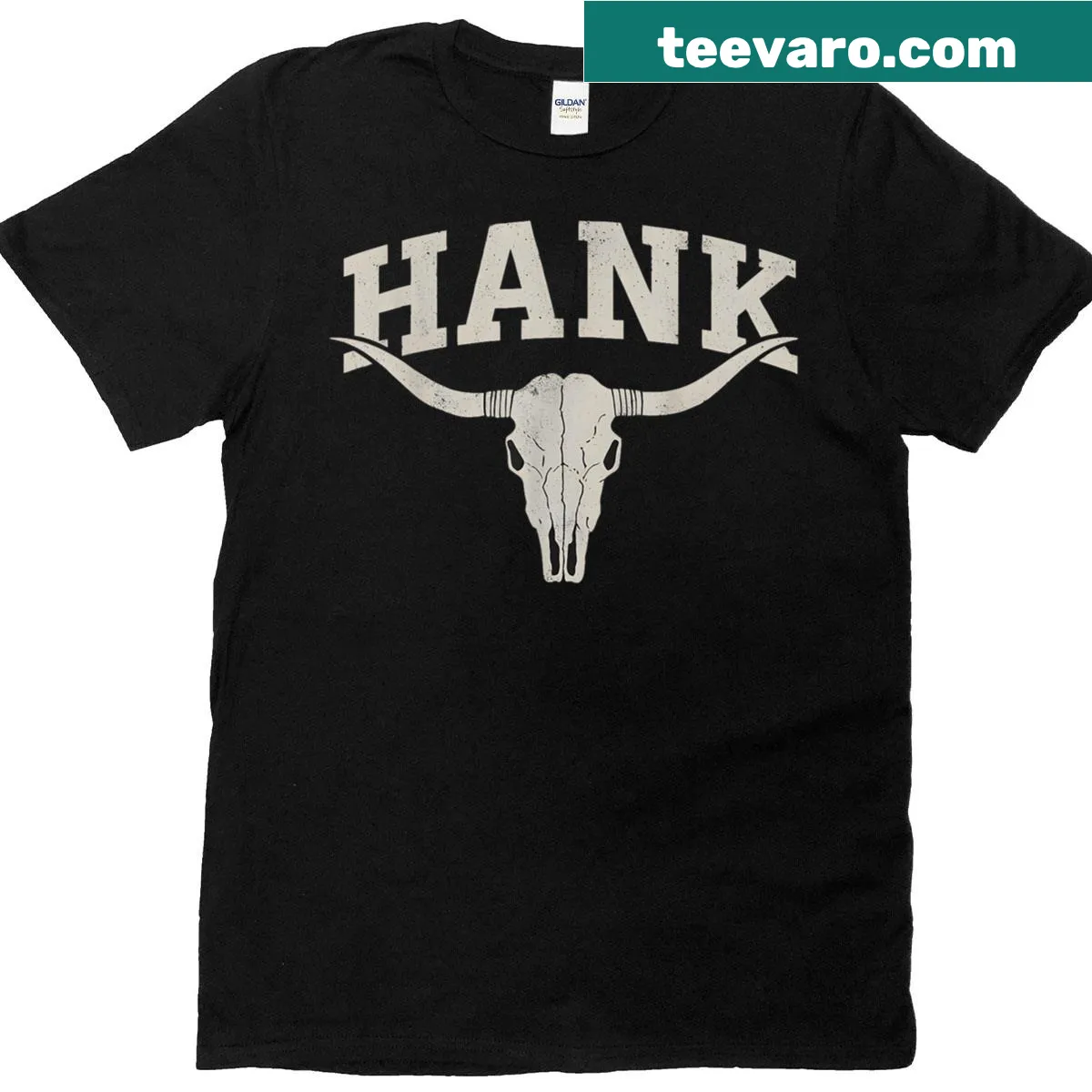 Western-style t-shirt featuring 'Team Hank' design for family pride. — on a men's t-shirt