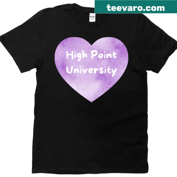 High Point University T-shirt with bold typography