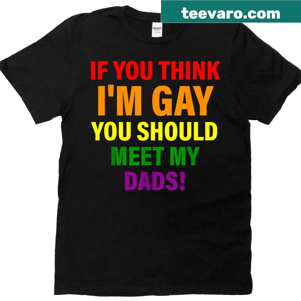 Humorous t-shirt with a phrase about identity and family — on a men's t-shirt