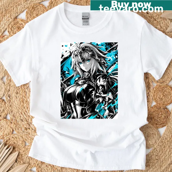 Pop Art t-shirt featuring a whimsical Jeanne d'Arc design