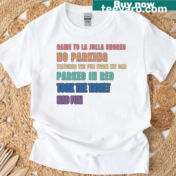 Illustration of La Jolla Shores on t-shirt