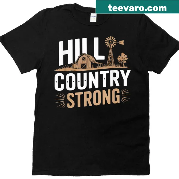T-shirt with 'Love For Texas Hill Country Strong Pray For Texas' text