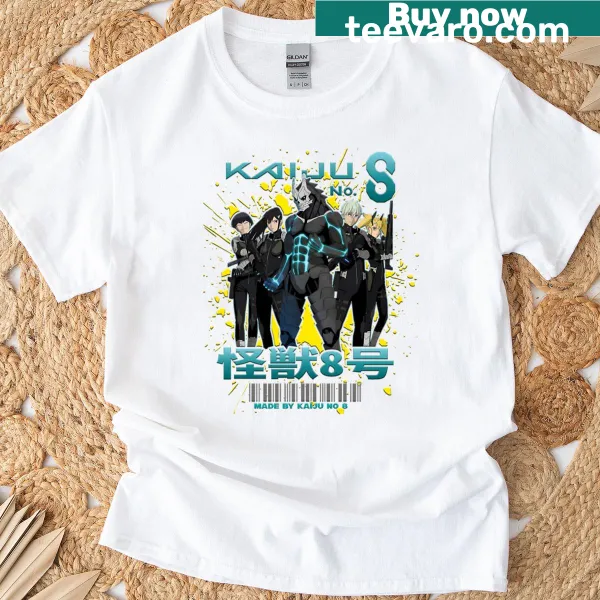 Cartoon graphic of quirky monsters on Monster 8 Squad T-shirt