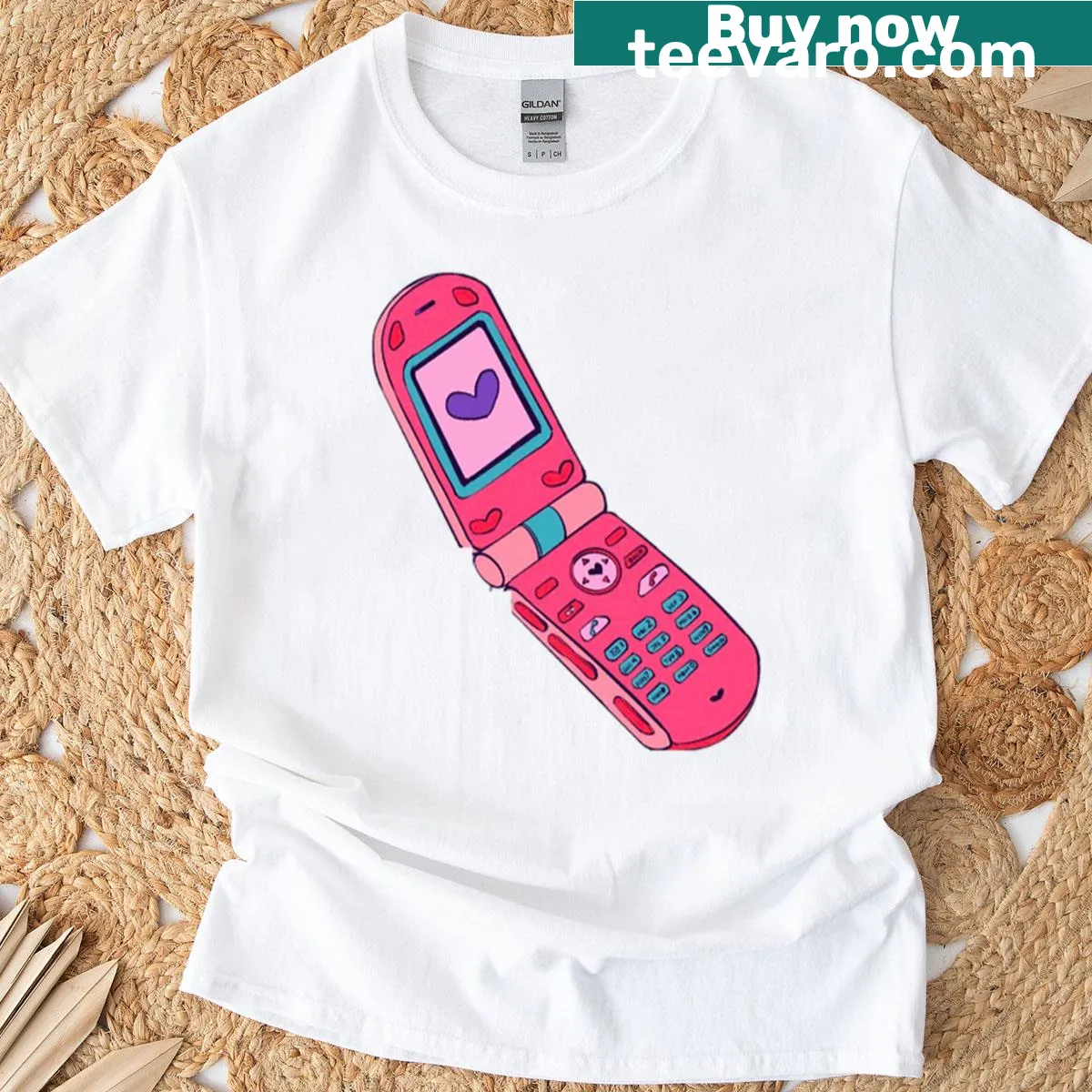 Vintage phone graphic design on t-shirt — on a men's t-shirt
