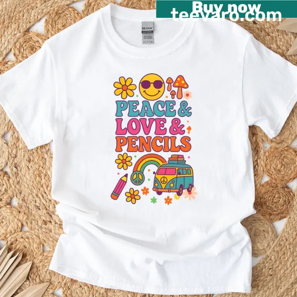 Illustrated pencils graphic design on t-shirt