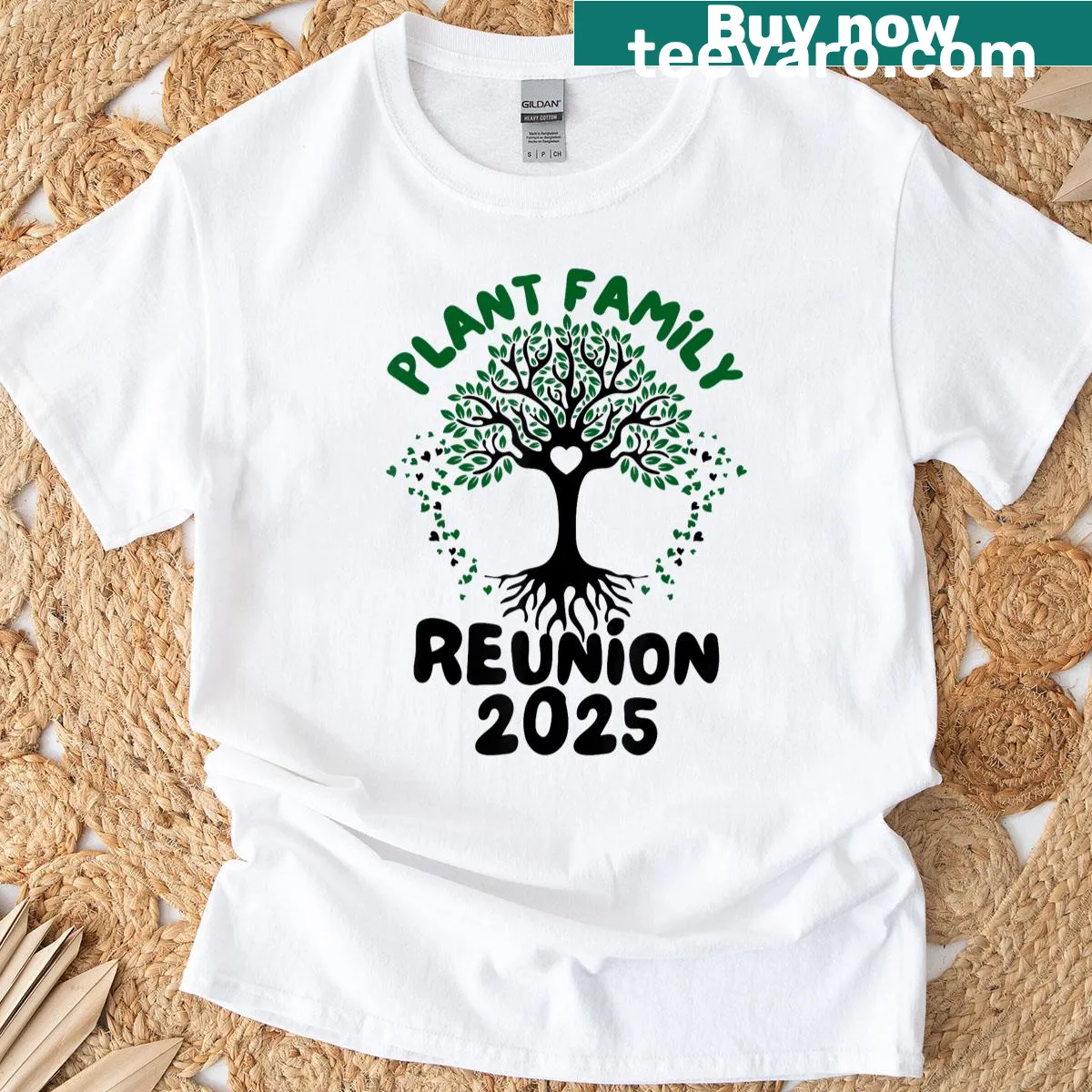 Funny nature lovers shirt with whimsical plant graphic and text — on a men's t-shirt