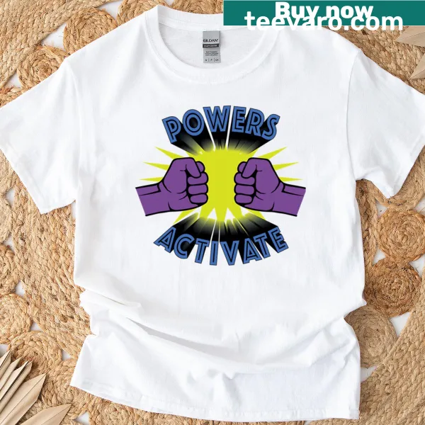 Retro comic style t-shirt featuring superhero-themed graphic
