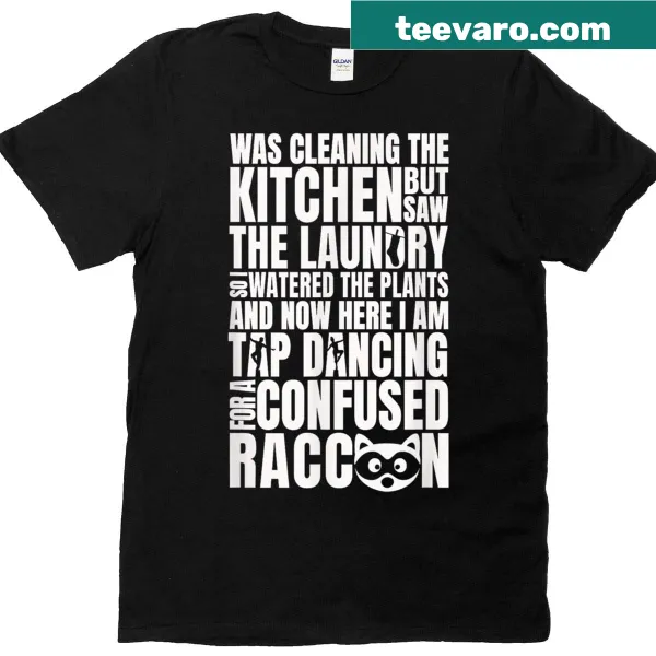 Funny mom t-shirt with humorous typography about ADHD chaos