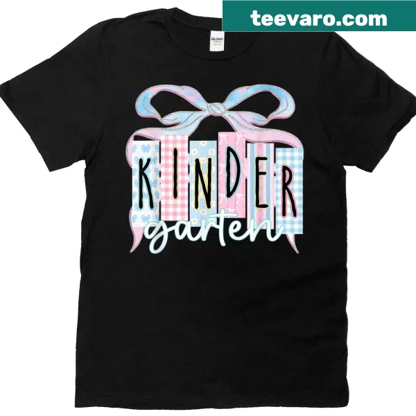Vintage-style T-shirt featuring a retro bow design for teachers