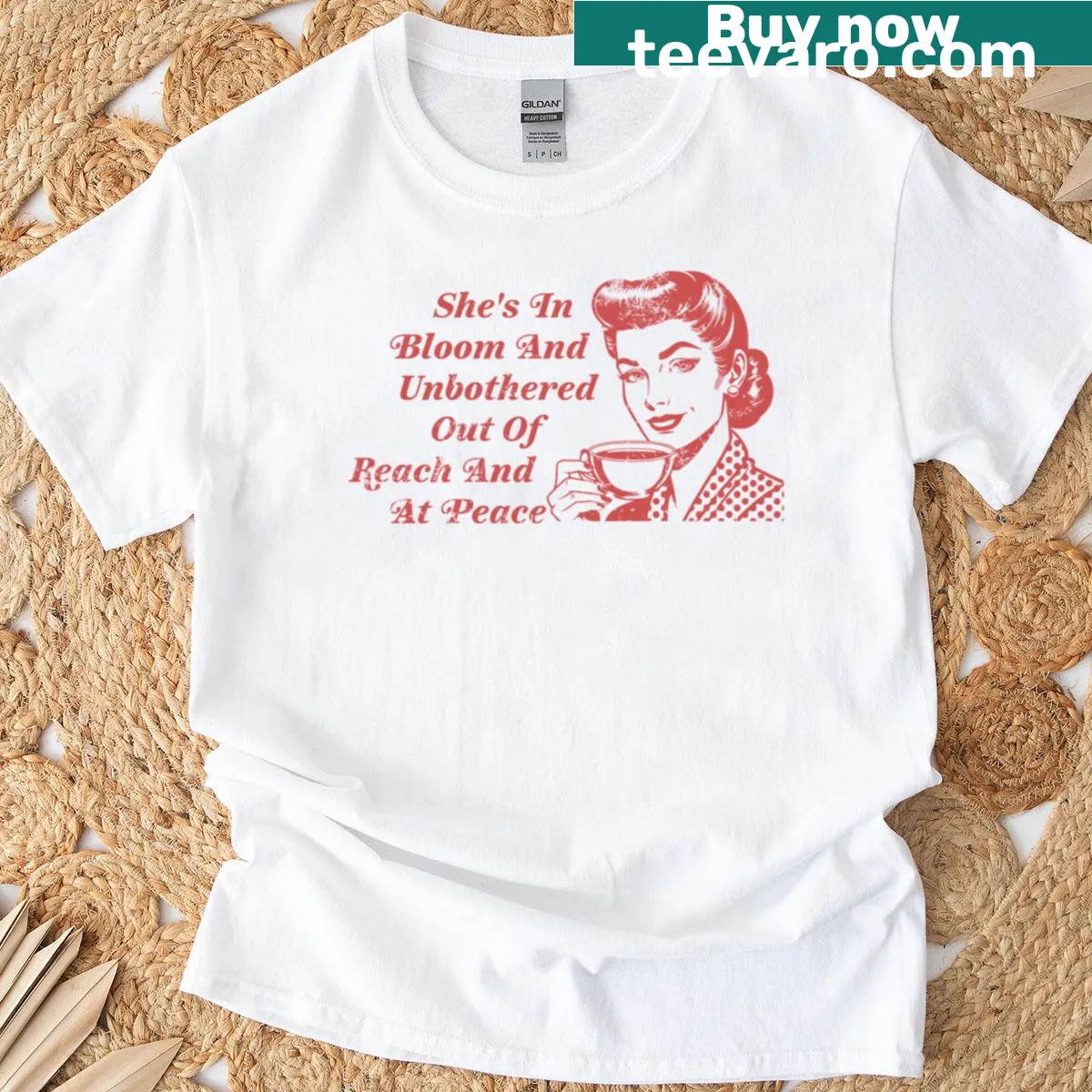 Inspirational quote design promoting peace and self-growth — on a men's t-shirt