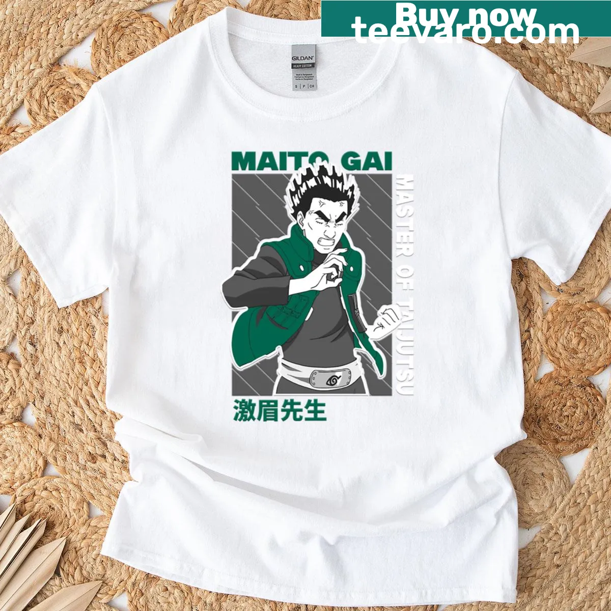 Hand-lettered Taijitsu Master t-shirt design reflecting martial arts — on a men's t-shirt