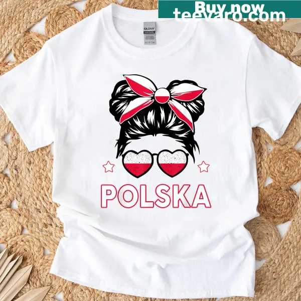 Toddler T-shirt featuring Polish flag illustration