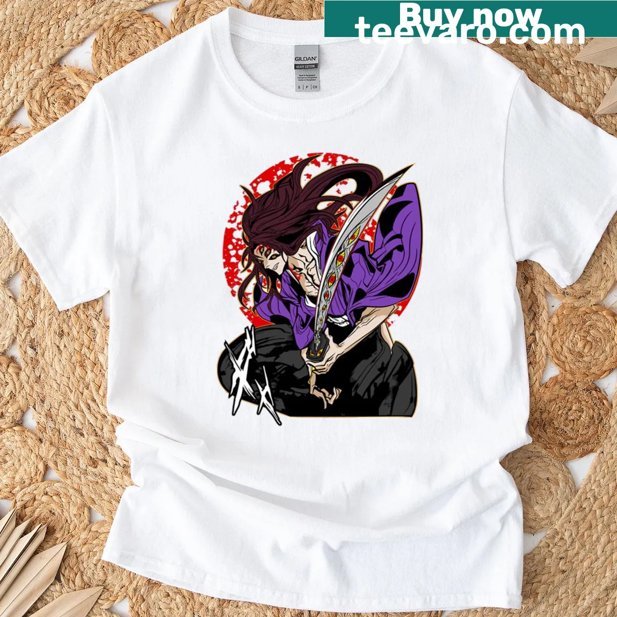 T-shirt with bold 'Upper Rank 1' graphic design — on a men's t-shirt
