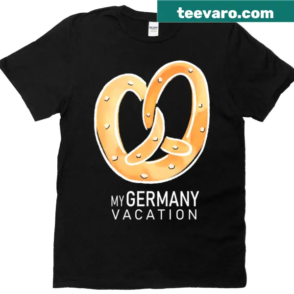 Minimalist stacked text design on a white t-shirt.