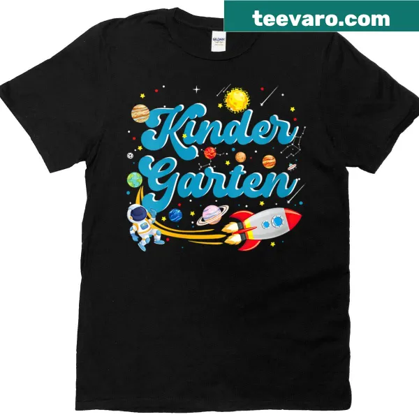 Kindergarten T-shirt with astronaut graphic for back-to-school