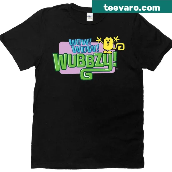 Cartoon t-shirt featuring characters from Wow Wow Wubbzy