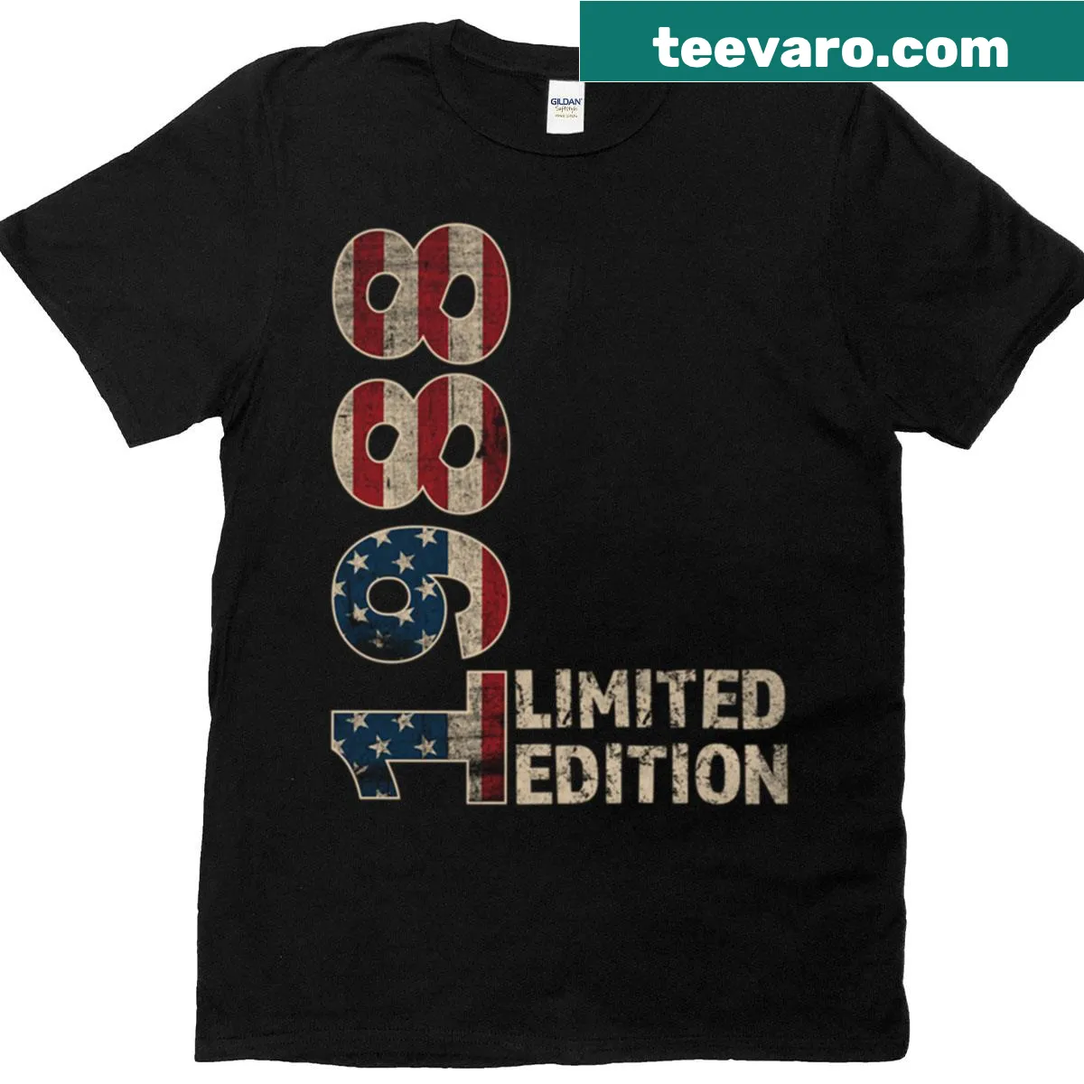 Vintage 37th birthday T-shirt for men born in 1988 — on a men's t-shirt