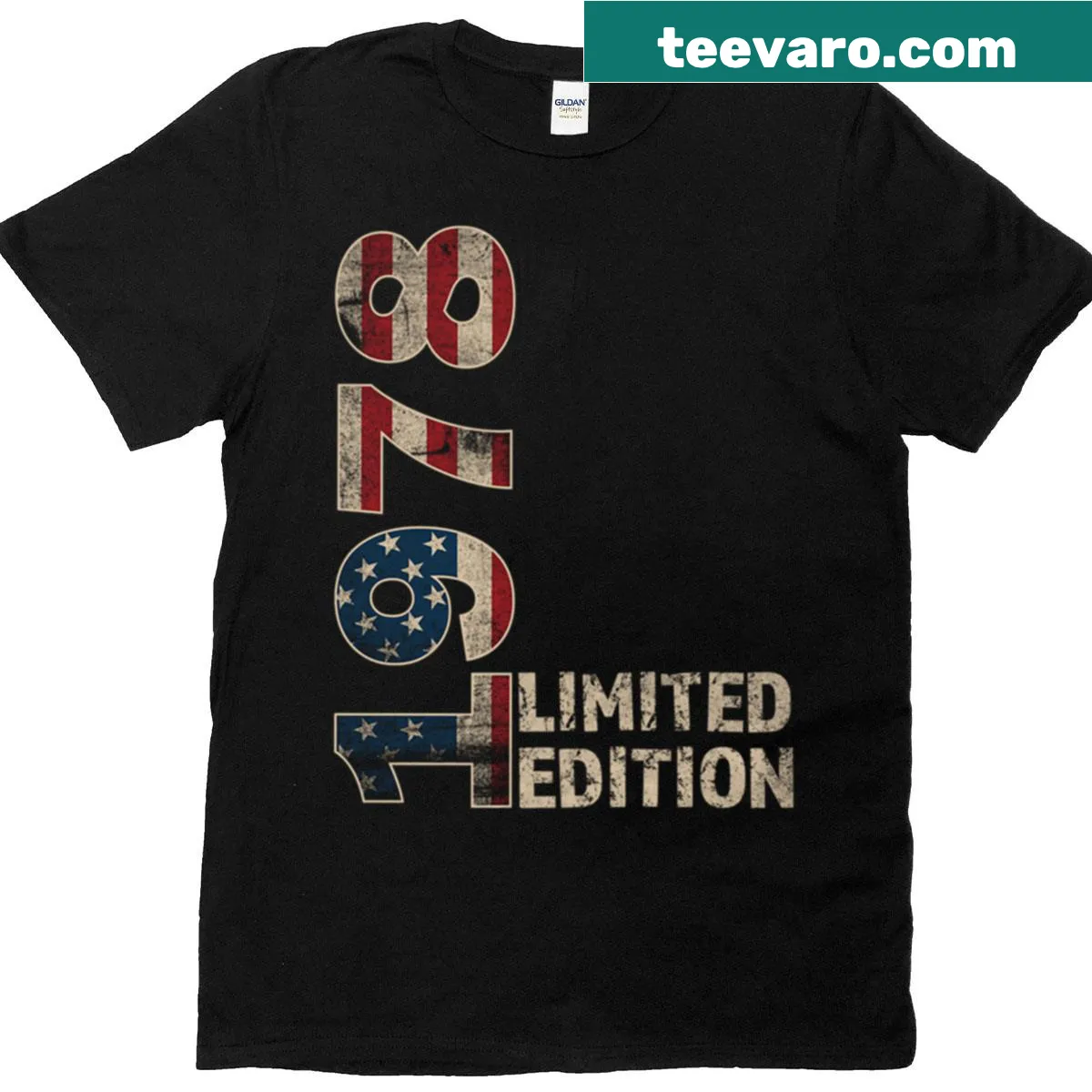 Oversized vintage tee celebrating 47th birthday born in 1978 — on a men's t-shirt