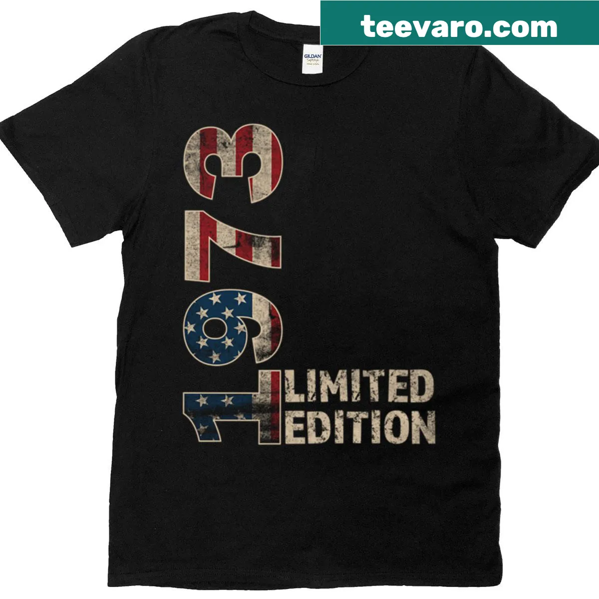 Vintage t-shirt for celebrating 52nd birthday with 'Born 1973 Turning 52' text. — on a men's t-shirt
