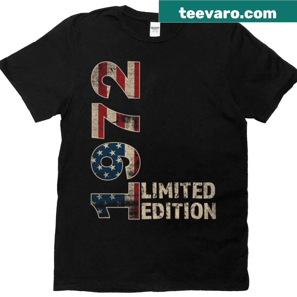 Vintage t-shirt with 'Born 1972 Turning 53' text for birthday celebrations. — on a men's t-shirt
