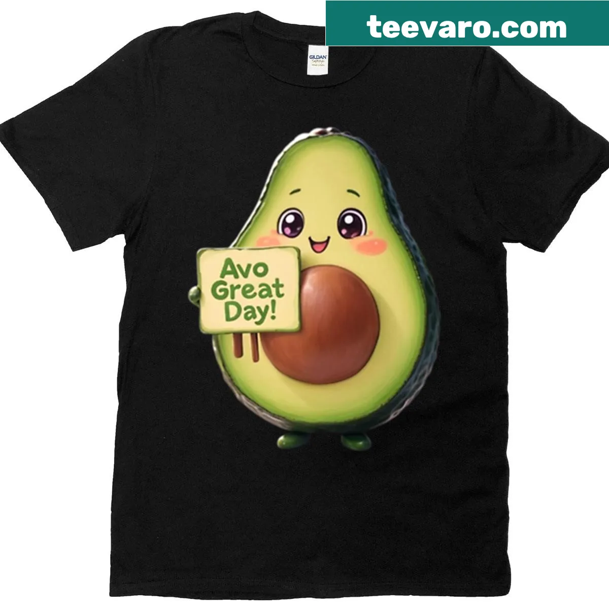 Cute avocado pun graphic on T-shirt — on a men's t-shirt