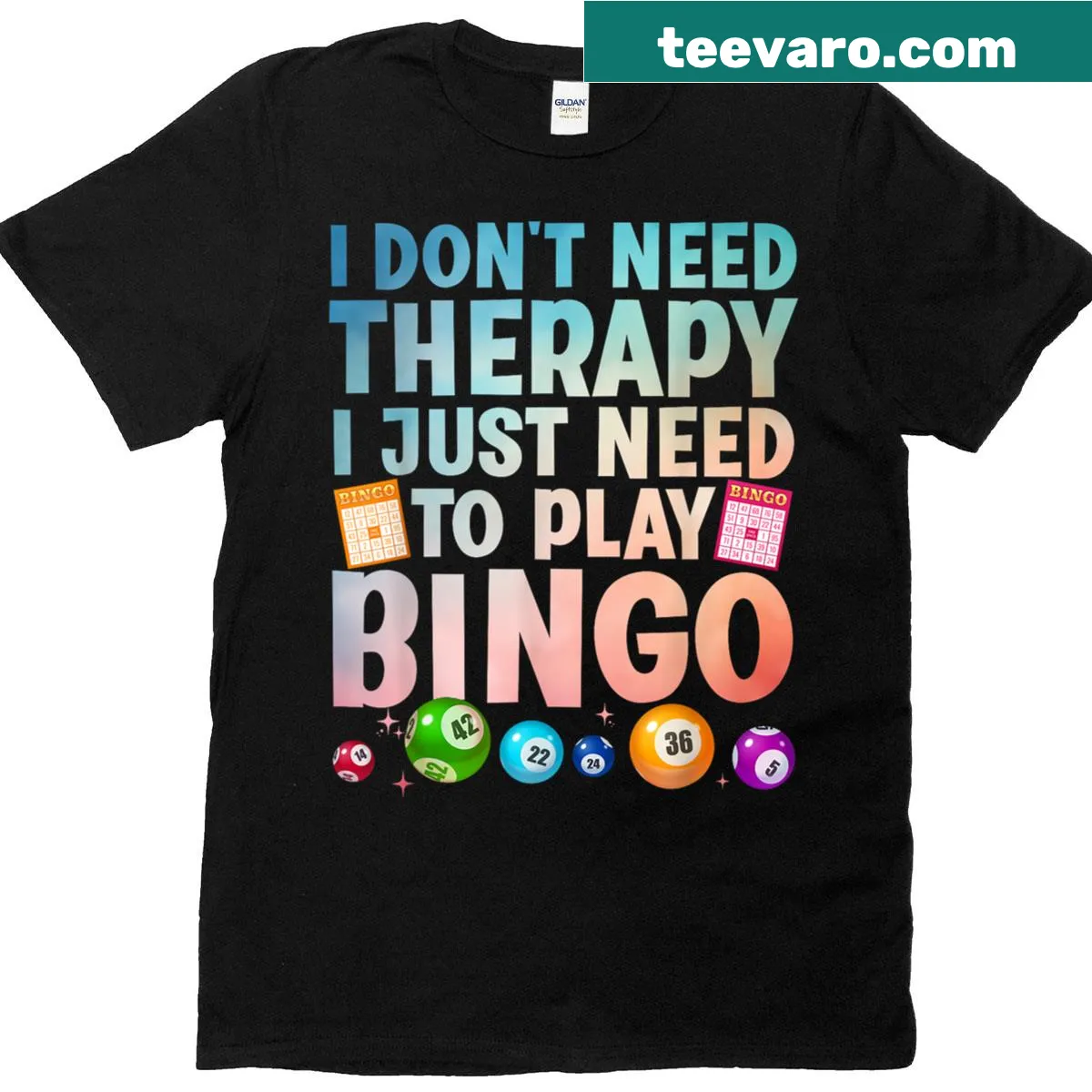 Funny bingo-themed T-shirt for bingo lovers and players. — on a men's t-shirt