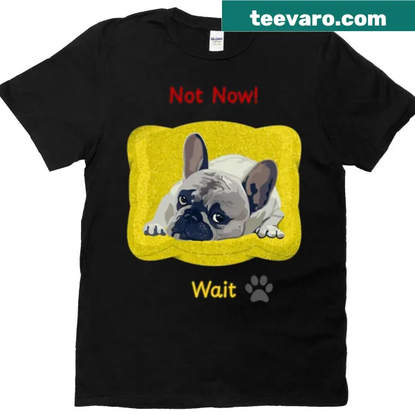 Funny T-shirt with a cute pug and 'Do Not Disturb' text