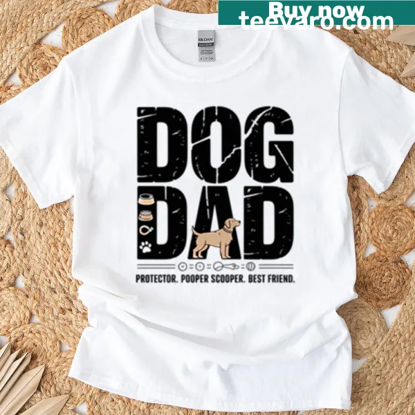 T-shirt for dog dads featuring a playful dog-themed graphic