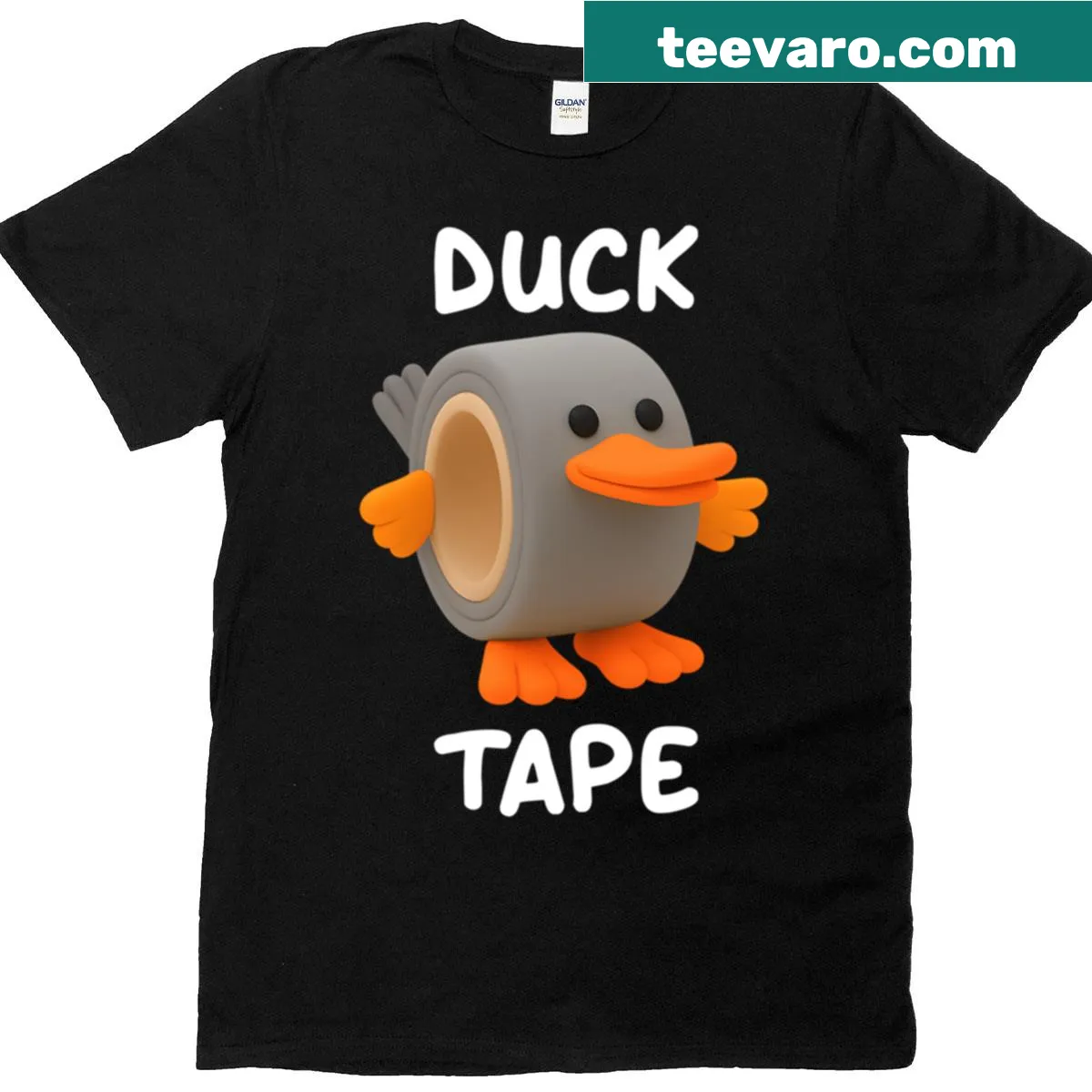 Christmas-themed Ducks For Everyone t-shirt featuring a duck as Santa — on a men's t-shirt