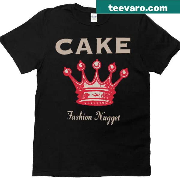 T-shirt featuring the phrase 'Fashion Nugget' in playful typography