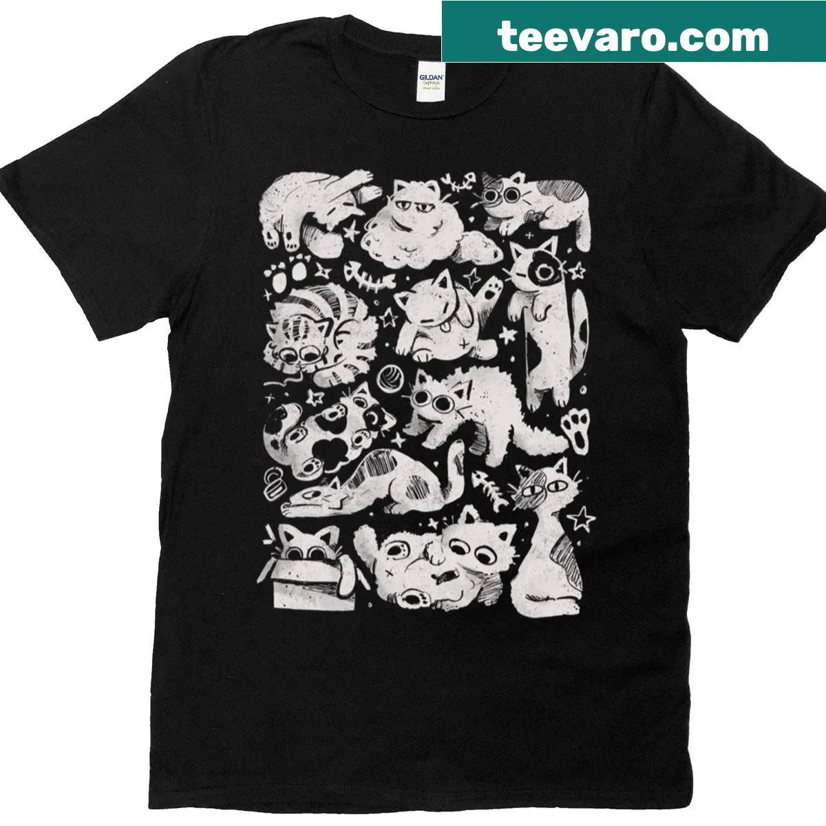 Adorable T-shirt featuring a fluffy animal graphic. — on a men's t-shirt