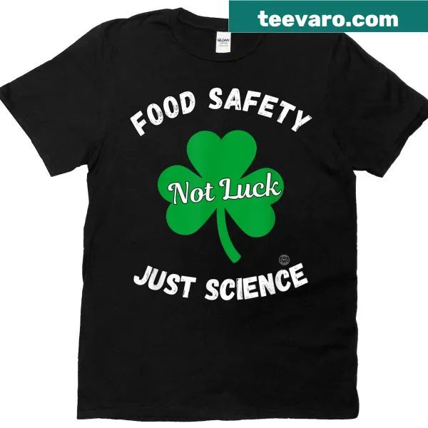 Minimalist T-shirt with food safety slogan