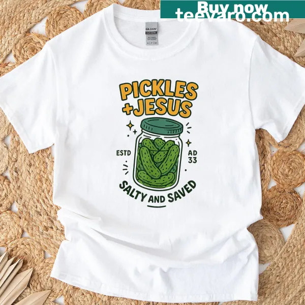 Funny text design on a Christian-themed t-shirt