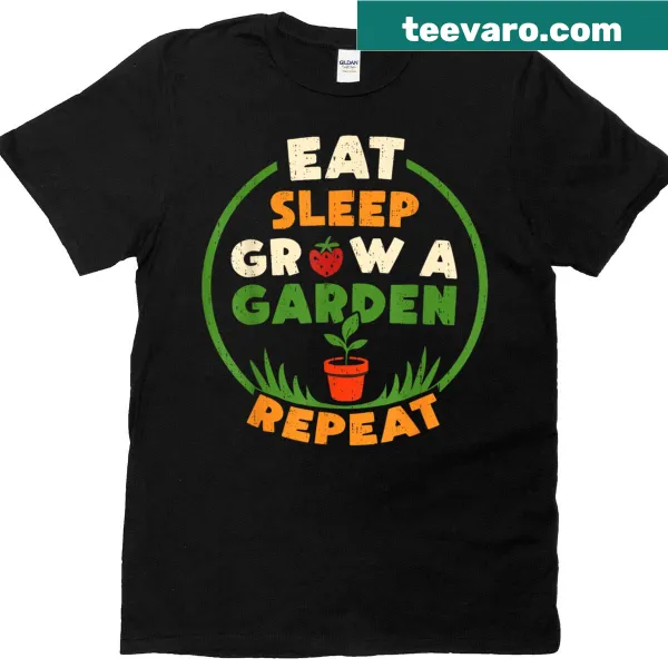 Funny gamer t-shirt with humorous saying about gaming and gardening