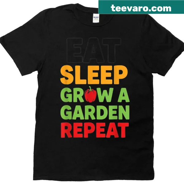 Funny t-shirt with a humorous take on gaming and gardening lifestyle