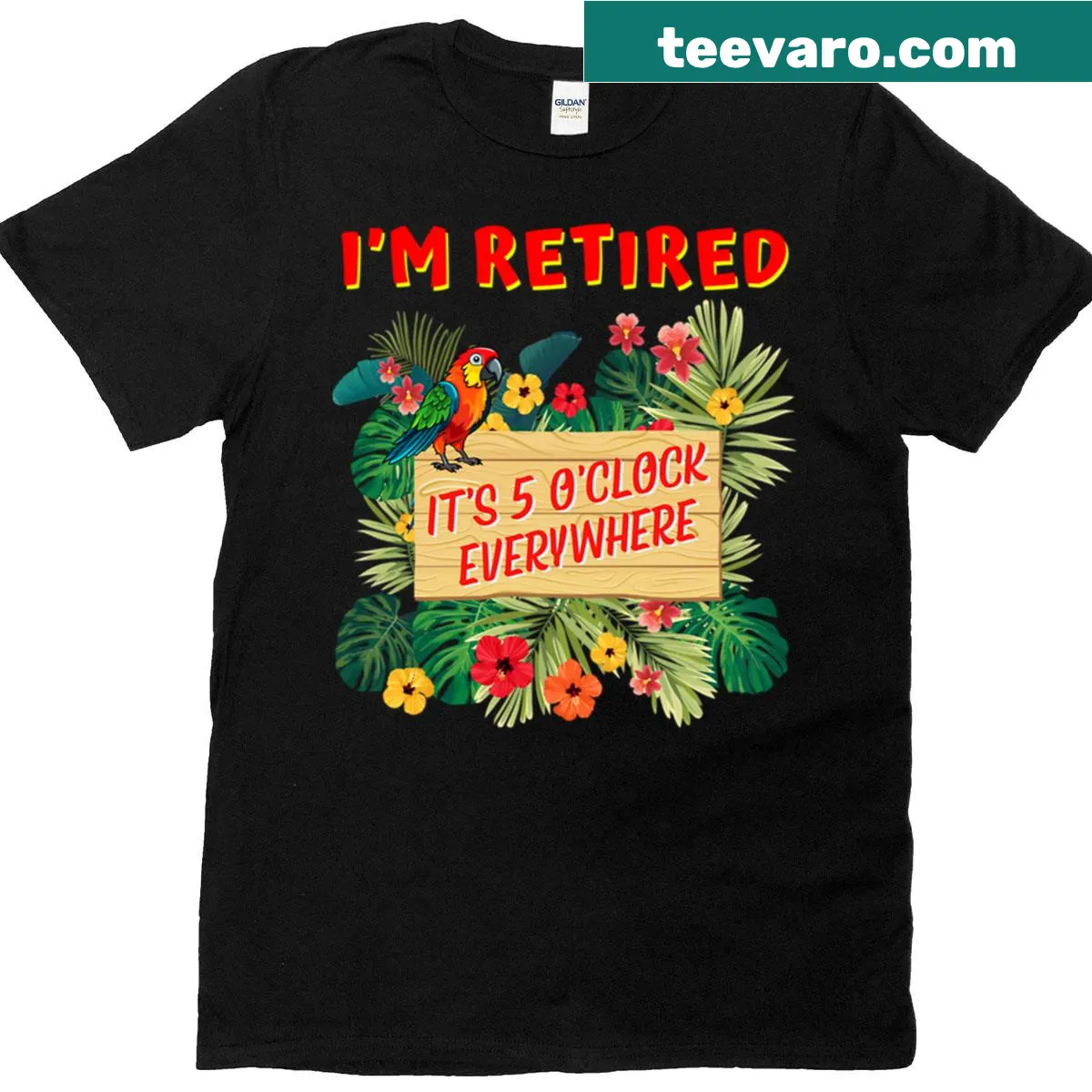 Funny retirement-themed t-shirt with lighthearted graphic. — on a men's t-shirt