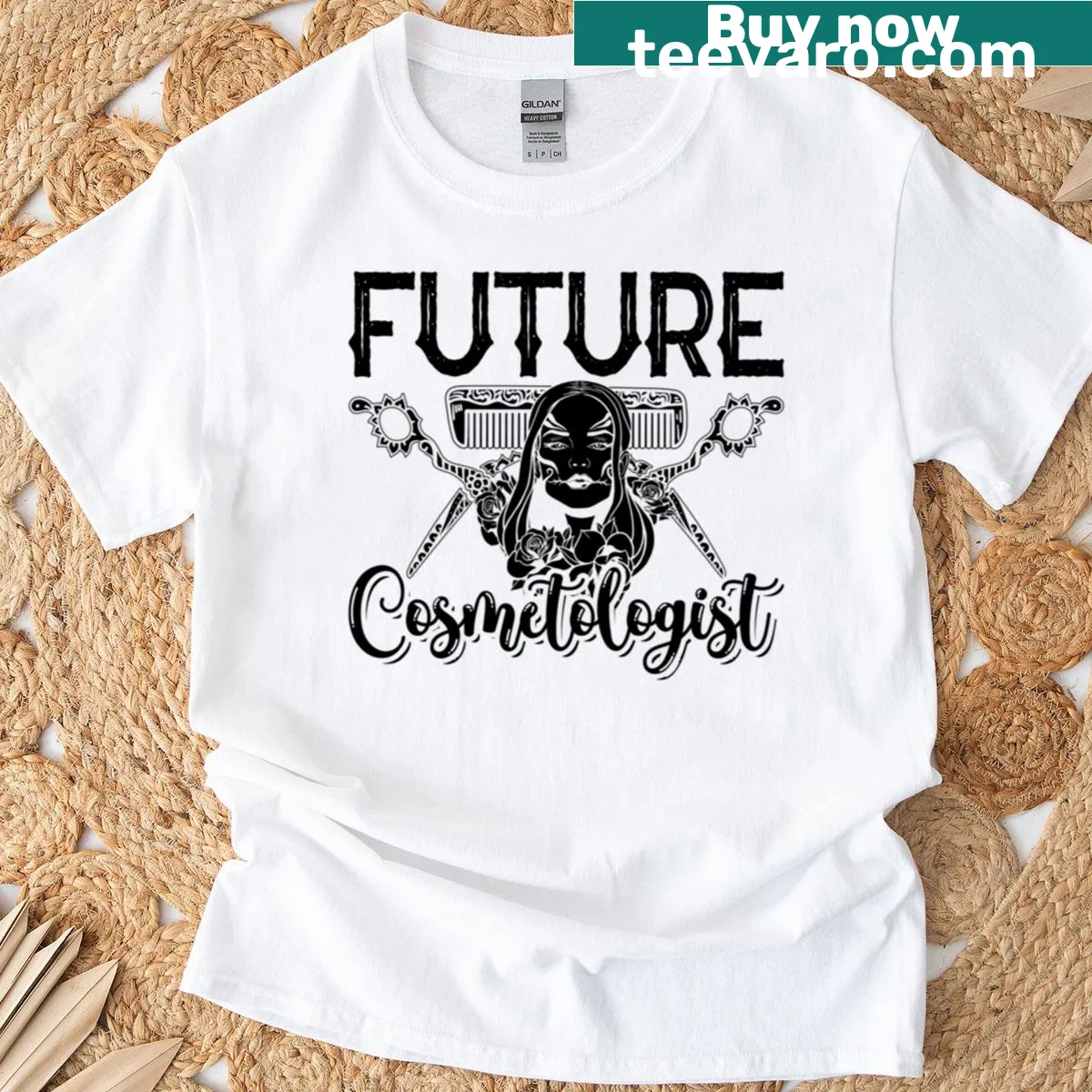 Inspirational t-shirt for future cosmetologists with beauty tips — on a men's t-shirt