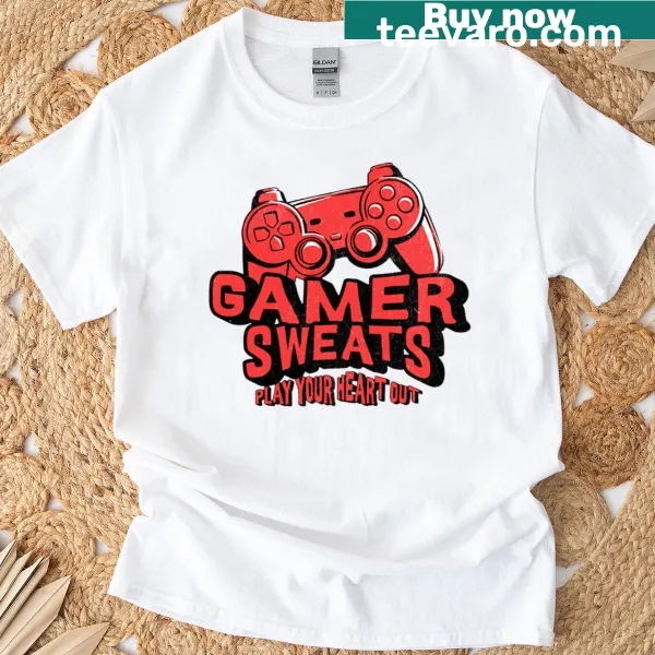 Oversized t-shirt for gamers with playful gaming slogan