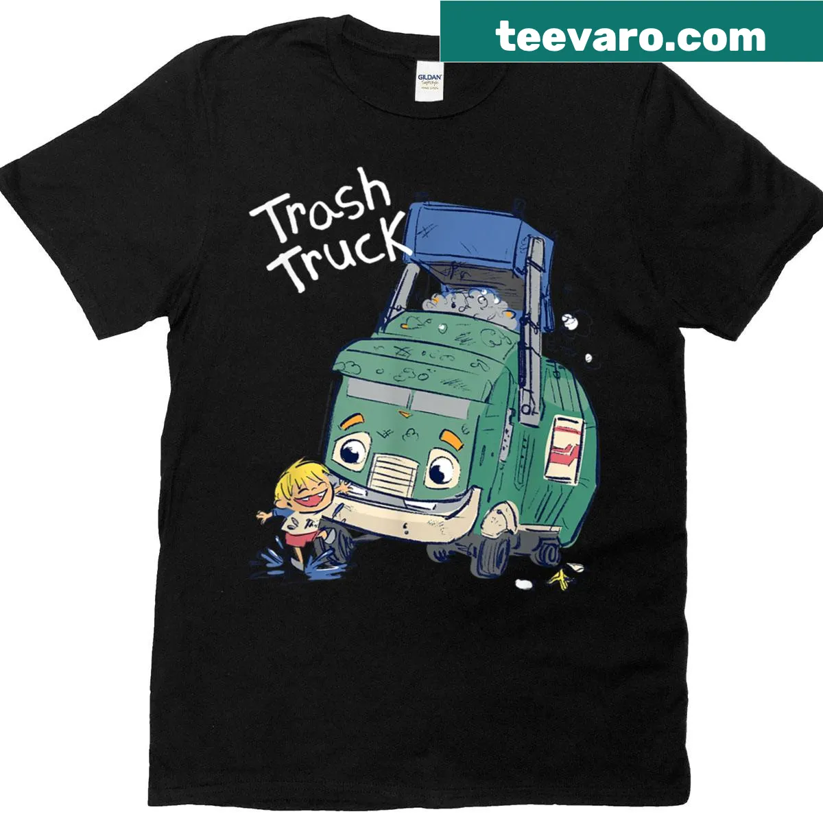 Playful tee featuring 'Hank' and a dog in a puddle illustration — on a men's t-shirt