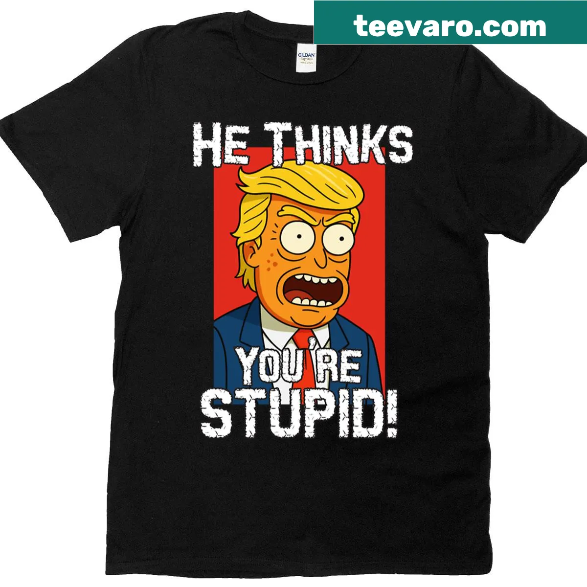 Donald Trump 2025 humor t-shirt with bold text — on a men's t-shirt