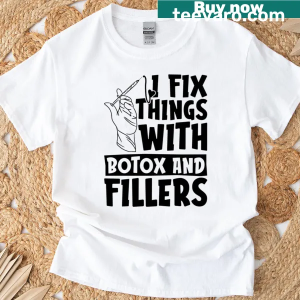 Botox beautician t-shirt with humorous text