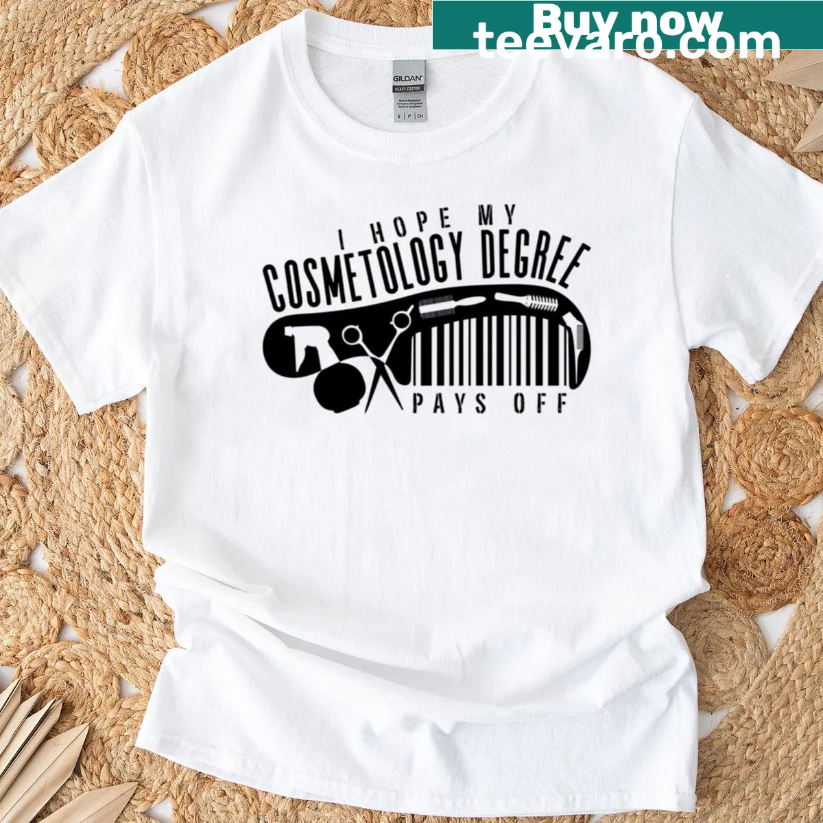 T-shirt featuring the phrase 'I Hope My Cosmetology Esthetician' in stylish typography. — on a men's t-shirt
