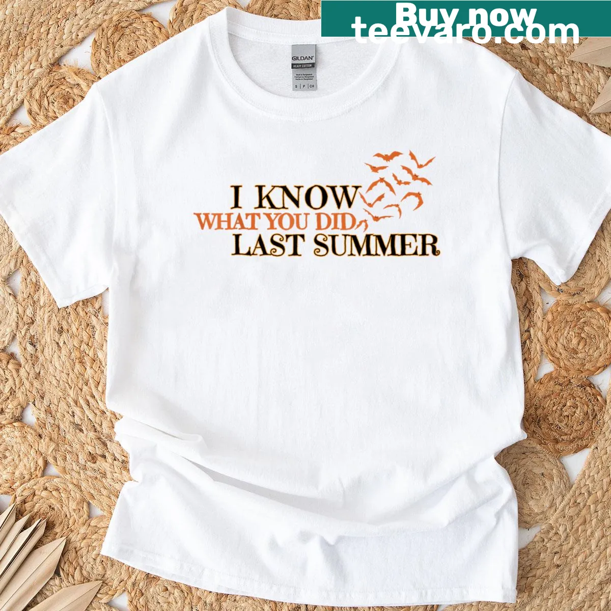 Vintage horror lover t-shirt inspired by I Know What You Did Last Summer — on a men's t-shirt