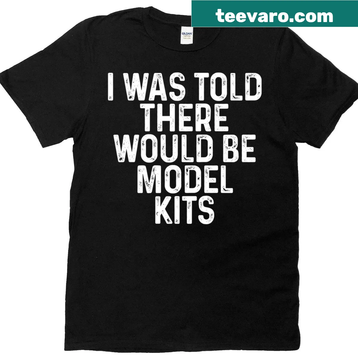 Funny graphic t-shirt for hobby builders with clever text — on a men's t-shirt