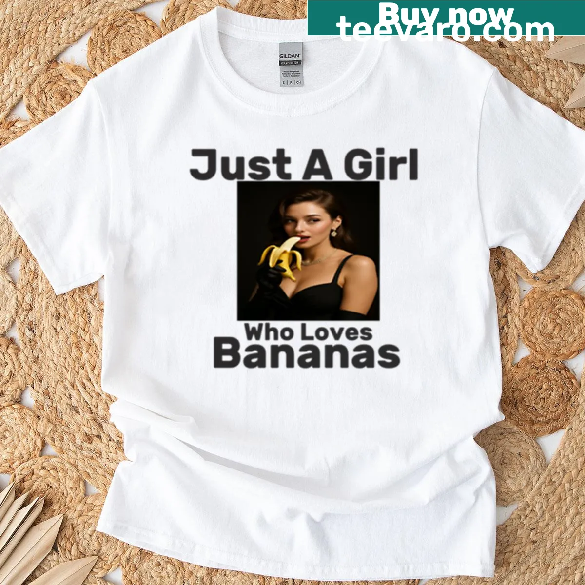 Funny banana quote T-shirt with bold typography. — on a men's t-shirt