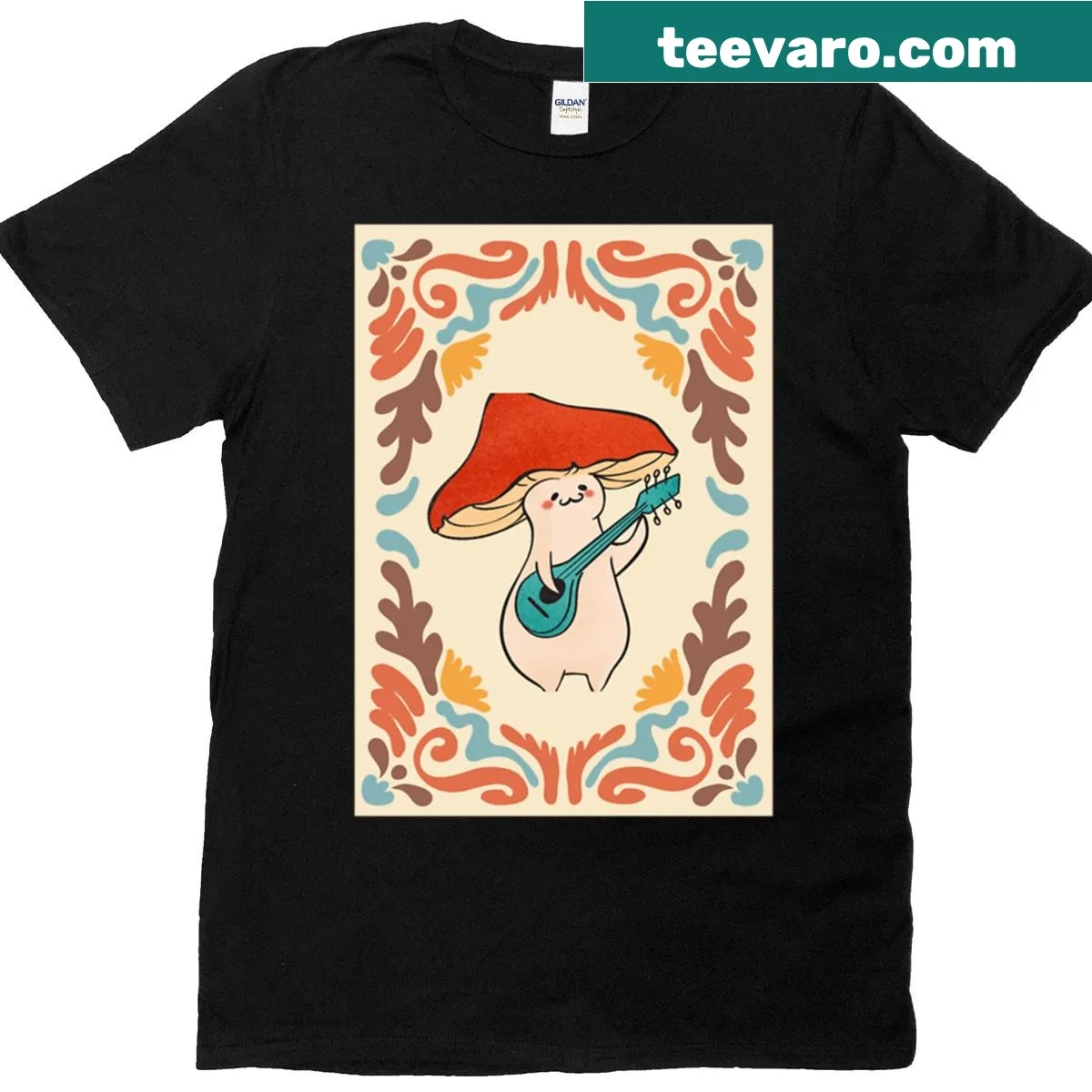 Oversized t-shirt with a retro groovy print — on a men's t-shirt