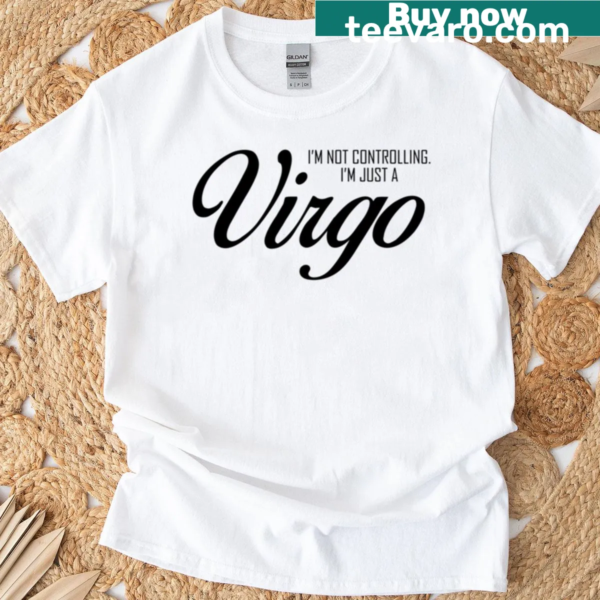 Funny Virgo zodiac t-shirt featuring a sarcastic quote for astrology lovers — on a men's t-shirt