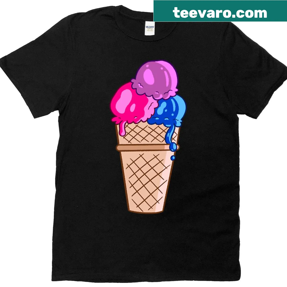Illustrated T-shirt featuring a writing theme graphic. — on a men's t-shirt